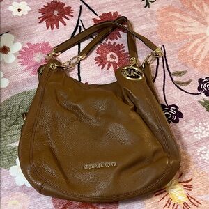 Michael Kors Tan Leather Shoulder Bag